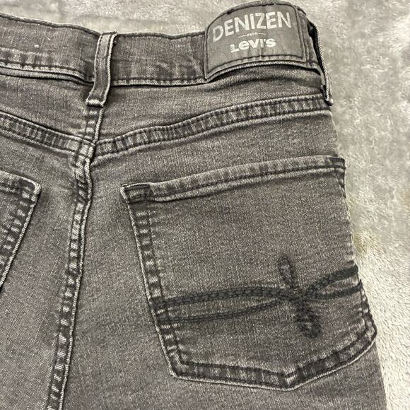 DENIZEN from Levi’s Women’s Jean Shorts Sz.25 Black Super High Rise Cut Off - Picture 4 of 8